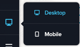 Brizy Desktop or Mobile View