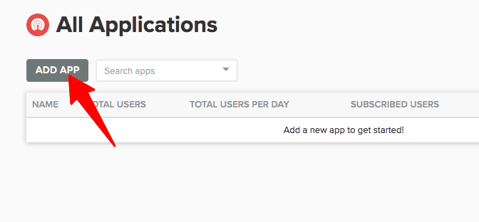 Push Notifications Add App