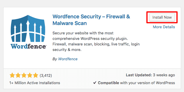 Installing WordFence