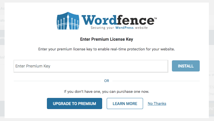 WordFence Premium