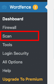 WordFence Scan