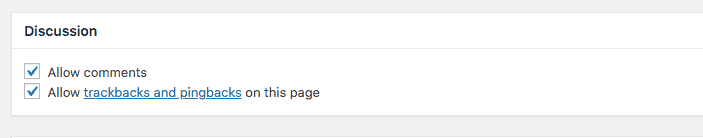 Disable Discussion Comments